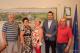 Zespół Siemieniacy podczas spotkania z prezydentem Łomży Mariuszem Chrzanowskim