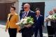 złożenie kwiatów przed tablicą Marszałka Józefa Piłsudskiego 