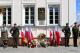 złożenie kwiatów przed tablicą Marszałka Józefa Piłsudskiego 