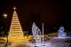 iluminacje świąteczne w Parku Jana Pawła II - Papieża Pielgrzyma